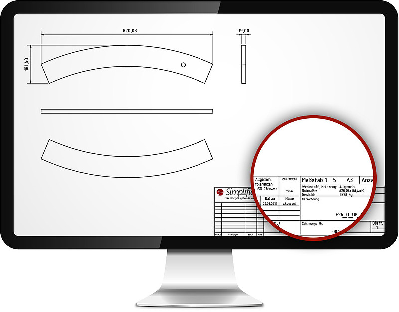 Screenshot: Inventor Extension Simple-Draw